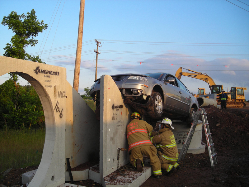 Illustration for article titled VW Passat Lands In Precarious Position After Failed Ken Block Impersonation